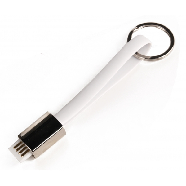 Logo trade promotional merchandise image of: Data transfer cable and keyring