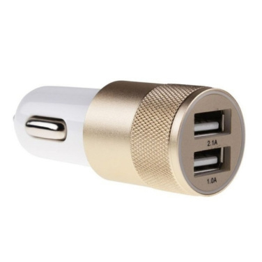 Logo trade promotional merchandise photo of: Metal car charger
