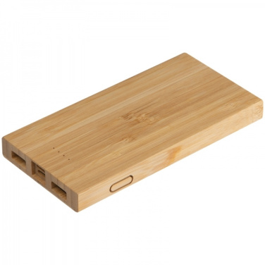 Logo trade advertising product photo of: Bamboo power bank KATOWICE