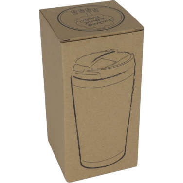 Logo trade promotional products picture of: Stainless steel mug BAMBOOGARDEN 400 ml