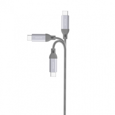Logotrade business gifts photo of: Nylon data transfer cable LK30 Type - C Quick Charge 3.0