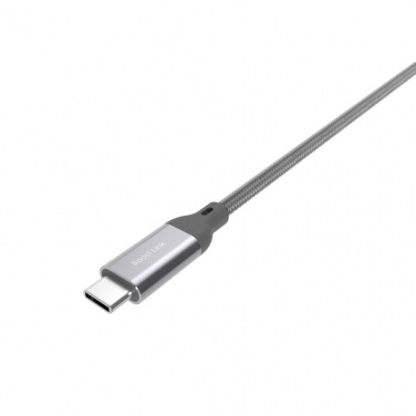 Logo trade promotional gifts image of: Nylon data transfer cable LK30 Type - C Quick Charge 3.0
