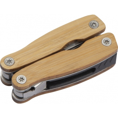 Logotrade promotional gift picture of: Multifunction tool bamboo LEEDS