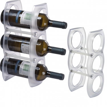 Logotrade promotional products photo of: Plastic wine rack MONTEGO BAY