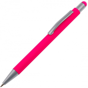 Logo trade business gift photo of: Metal ballpen touch pen soft touch SALT LAKE CITY