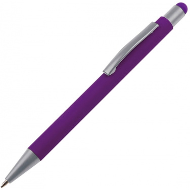 Logotrade promotional products photo of: Metal ballpen touch pen soft touch SALT LAKE CITY