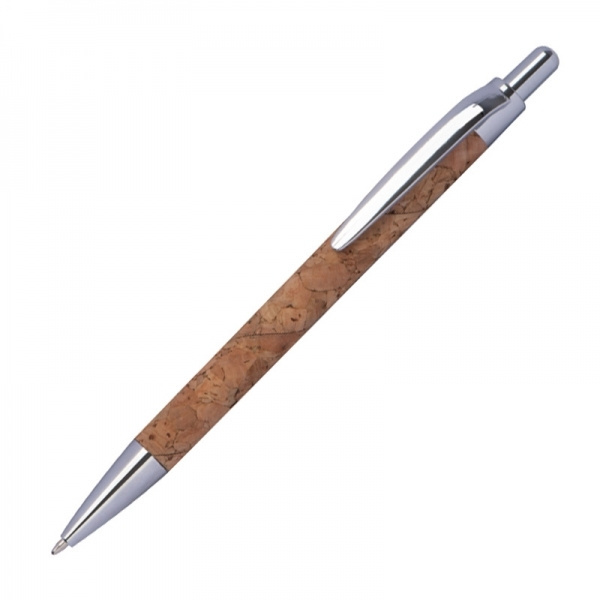 Logo trade advertising products picture of: Cork pen KINGSWOOD