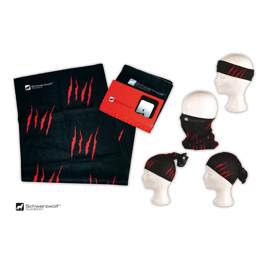 Logo trade promotional items image of: Multifunction bandana BANDANA Schwarzwolf