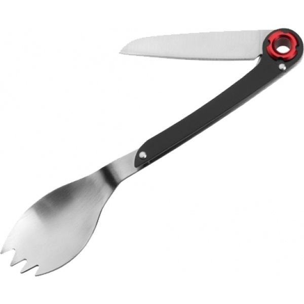 Logo trade corporate gifts picture of: Multifunctional spoon LATEMAR Schwarzwolf