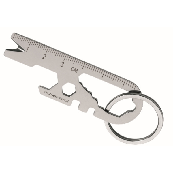 Logo trade advertising product photo of: Multifunctional keychain ATACAMA Schwarzwolf