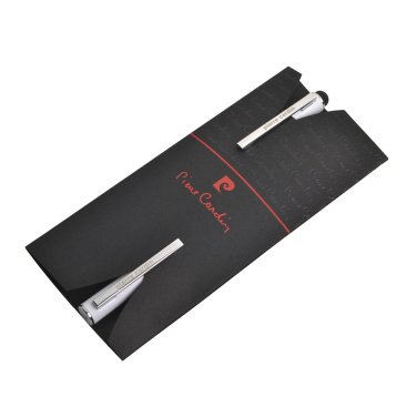 Logotrade promotional item image of: Writing set ballpoint pen & roller soft touch CLAUDIE