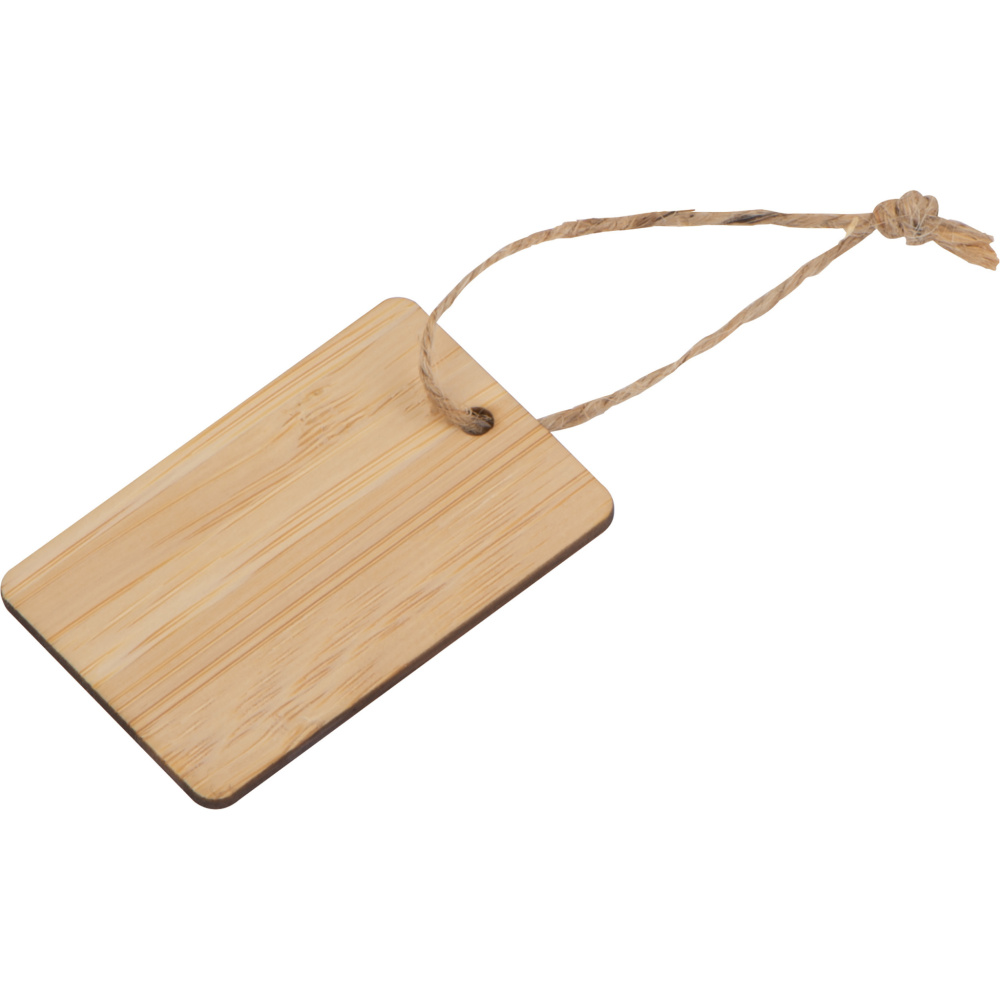 Logo trade promotional giveaways image of: Bamboo Pendant SALAMANCA