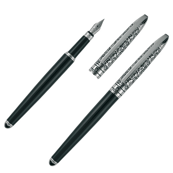 Logo trade promotional merchandise photo of: Writing set ballpoint pen & fountain pen JACQUES Pierre Cardin