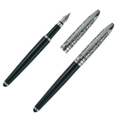 Logotrade promotional merchandise photo of: Writing set ballpoint pen & fountain pen JACQUES Pierre Cardin