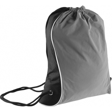 Logo trade promotional giveaways image of: Drawstring bag DENISON Schwarzwolf