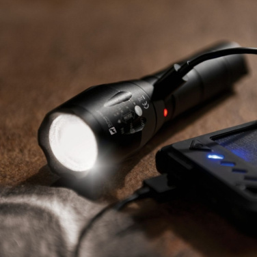 Logotrade advertising product picture of: Flashlight DELGADA Schwarzwolf