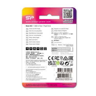 Logotrade corporate gift image of: PENDRIVE SILICON POWER B32 3.2