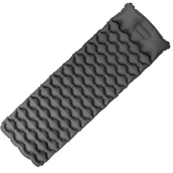 Logotrade promotional gift picture of: Inflatable mat SAJAMA Schwarzwolf