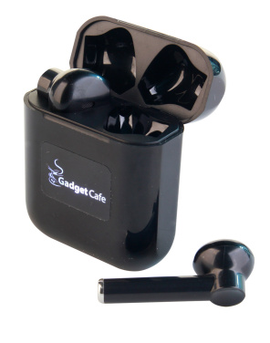 Logo trade promotional merchandise picture of: Wireless earbuds with light up logo