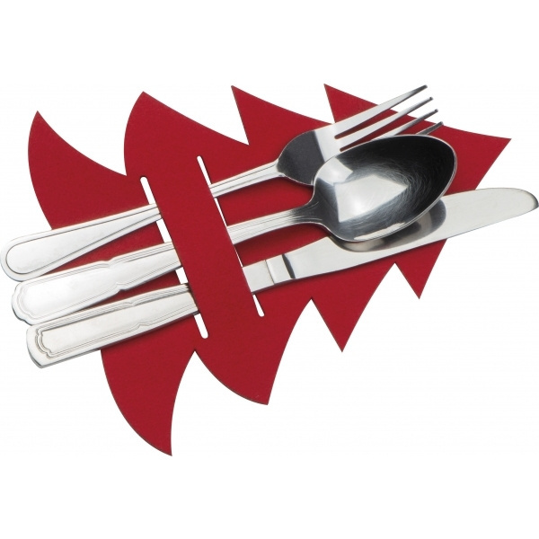 Logo trade promotional products image of: Cutlery pad in Christmas tree shape DUFFEL