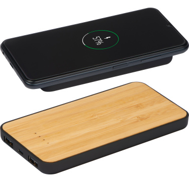 Logotrade promotional giveaway image of: Wireless charger and powerbank 8000 mAh MILAN