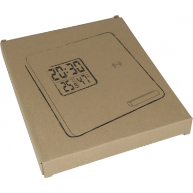 Logotrade promotional merchandise photo of: Bamboo weather station GRANADA