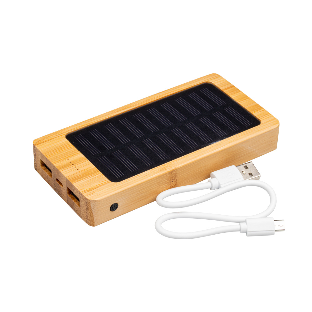 Logo trade promotional items image of: Bamboo power bank BAKERSFIELD