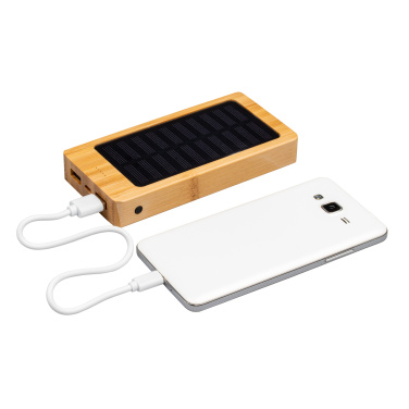 Logotrade promotional merchandise photo of: Bamboo power bank BAKERSFIELD