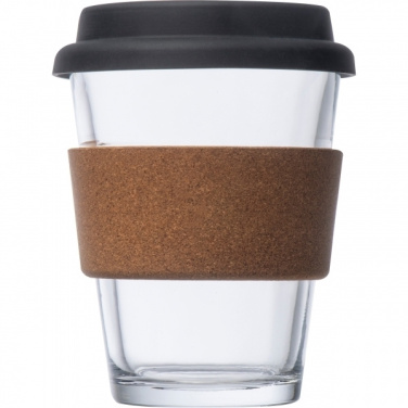 Logo trade promotional giveaway photo of: Glass drinking cup WROCŁAW 350ml