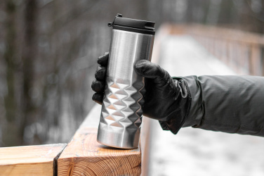 Logotrade corporate gift picture of: Thermal stainless steel mug SANTANDER 500 ml