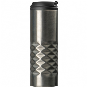 Logo trade promotional merchandise photo of: Thermal stainless steel mug SANTANDER 500 ml