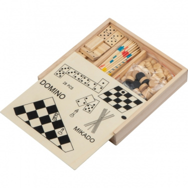 Logotrade advertising product picture of: Wooden game collection RIGA