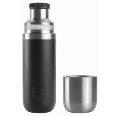 Logotrade promotional gifts photo of: Vacuum bottle DINARA Schwarzwolf