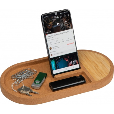Logo trade promotional item photo of: Desk organiser with charging station LANCASTER