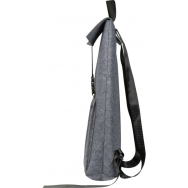 Logo trade corporate gifts image of: RPET Felt Backpack BIRMINGHAM