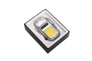 Logotrade promotional giveaway image of: Electrical lighter CALBUCO Schwarzwolf