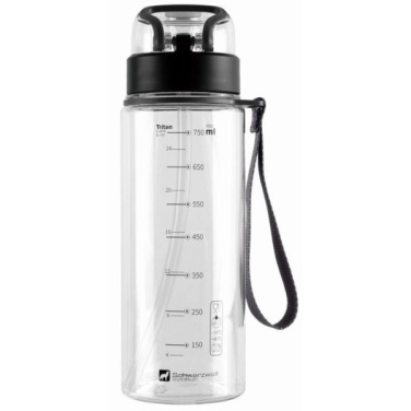Logotrade promotional product picture of: Drinking bottle SEYHAN 900 ml Schwarzwolf