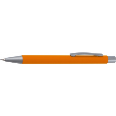 Logo trade promotional giveaway photo of: Mechanical pencil soft touch ANCONA