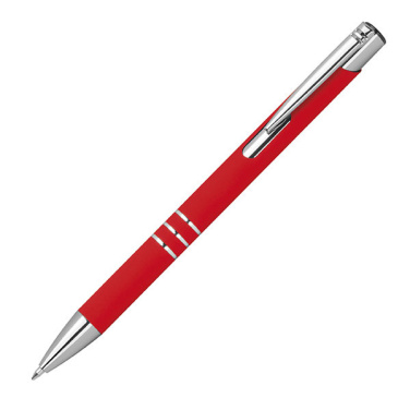 Logotrade advertising products photo of: Semi gel pen soft touch DUNMORE