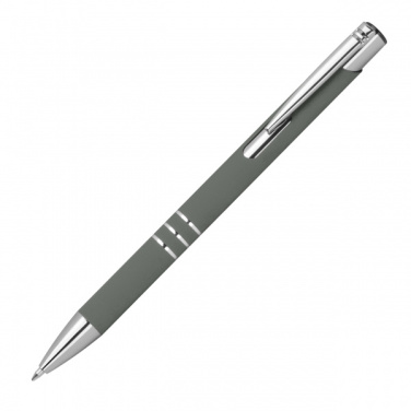 Logo trade corporate gifts picture of: Semi gel pen soft touch DUNMORE