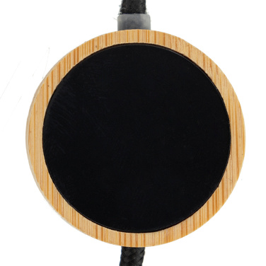 Logotrade business gift image of: 4in1 long wooden cable with elighted logo for engraving