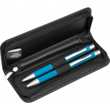 Logo trade promotional merchandise picture of: Writing set soft touch Uppsala