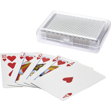 Logo trade advertising products image of: Reno playing cards set in case