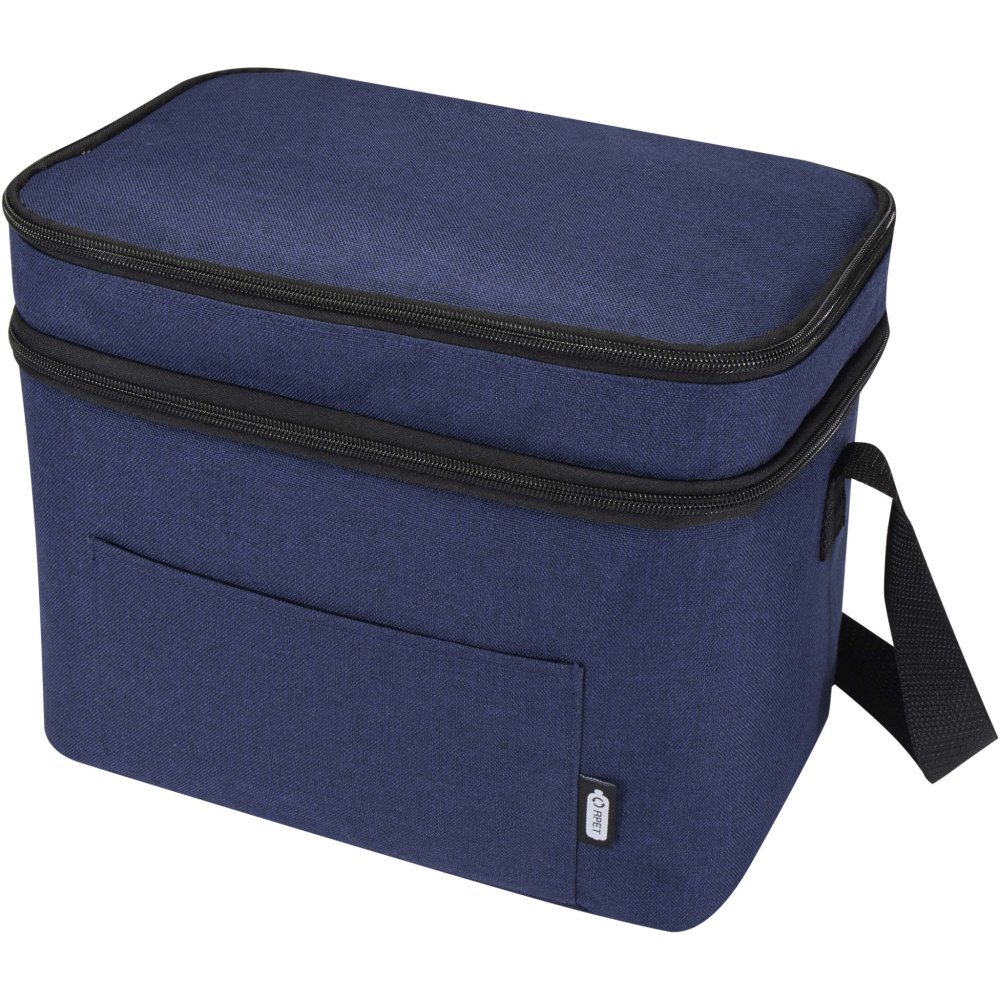 Logotrade promotional item picture of: Tundra GRS RPET double compartments cooler bag 13L