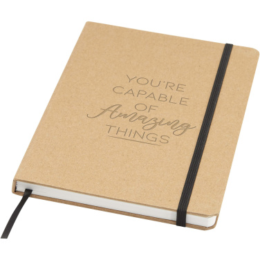 Logotrade promotional product image of: Holm A5 stone paper hard cover notebook with lined pages