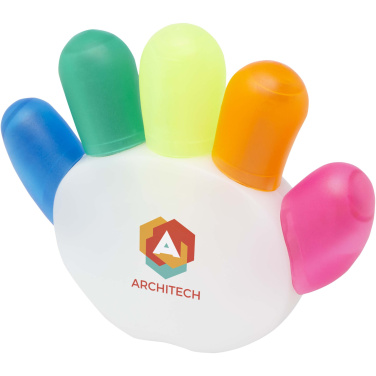 Logo trade promotional giveaways image of: Patina 5-colour highlighter
