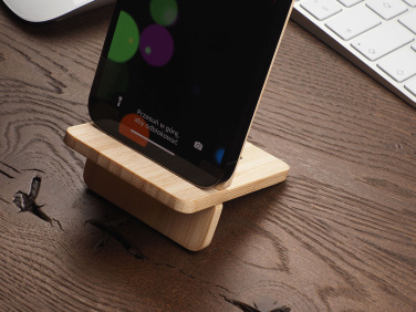 Logo trade promotional gift photo of: Wooden telephone stand 1834292