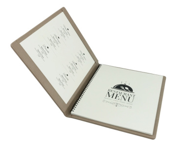 Logo trade corporate gifts image of: Menu cover 1078119