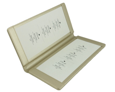Logo trade promotional merchandise image of: Menu cover 1062119
