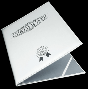 Logo trade promotional giveaways picture of: Certificate cover 152119